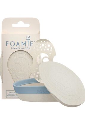 Travel Buddy Soap Box - Cream with Blue Accent